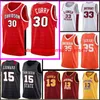 Stephen 30 Curry Mens Kevin 35 Durant Jersey NCAA Red White College Basketball