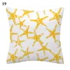 Taie d'oreiller marque nordique géométrie jaune housses de coussin mode moderne Art abstrait oreillers canapé voiture canapé jet décoratif