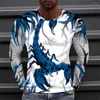 T-shirt da uomo 2023 cotone 3d Scorpione Animal Print manica corta Top Fashion Streetwear Tee Cool T-shirt lunga da uomo T-shirt da uomo estive