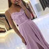 Casual Dresses Elegant Split Lace Long Dress Women Sexy Backless Party Female Straps Sling Bride Bridesmaid Wedding Vestidos