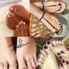 Anklets 8PCS Adjustable Toe Rings For Women Flower Arrow Band Open Tail Ring Beach Foot Jewelry Set