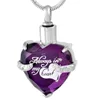 Pendant Necklaces Selling "Always In My Heart" Memorial Jewelry Ashes Keepsake Urn Necklace Cremation For Women CMJ9790