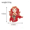 Broches film Red Witch Email Pins broche persoonlijkheid mode backpack kleding badge sieraden accessoires kerstcadeau