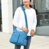 Sacs de soirée Femmes Sac fourre-tout décontracté grande capacité Crossbody Multi-zipper Pocket imperméable Messenger-sac