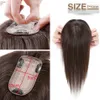 Synthetic s Snoilite 7x13cm Hair Toppers Human Silk Base Cilp Clip In s 33g53g Piece 10Inch Natutal 230214