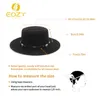 Chapeaux à large bord seau 100 laine femmes hommes porc tarte papa plat Fedora pour dame gentleman joueur plaisancier cowboy trilby taille 5557cm 230214