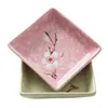 Płytki 1PC Płatka śniegu ceramiczne małe danie japońskie zastawa stołowa ocgarowe spodek domowy sos sosowy talerz przekąsek
