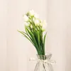 Dekorative Blumen, Tulpen, künstliches Zuhause, Büro, Garten, Dekoration, Tischdekoration, Blumenarrangements, Büsche aus künstlichem Kunststoff, Grün