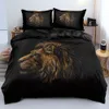 Ensembles de literie Black Lion housse de couette drap de lit oreiller ensemble de trois pièces 230213