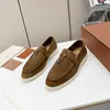 Designer Loropiana Walk Shoes High-End Fashion LP Lovers's Bean Bean Shoes är mångsidiga avslappnade och mjuka solade loafers är enkla att bära