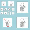 Pendant Necklaces Stainless Steel Military Brand Necklace Heart Daughter Keychain Zodiac Stone Dog Jewelry Drop Delivery Pendants Dhcnh