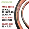 Neumáticos nnova MTB 26x2.0 /29x2.25/27.5x2.25 pulgadas Anti punción de bicicleta de carretera neumático 700*25c Ciclismo ultraligero Bicicleta neumático 0213