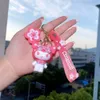 Simpatica animazione Kuromi Anrio Jewelry KeyChain Rosa Bellissimo portachiavi in PVC Accessori1371539
