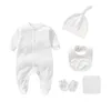 Clothing Sets born Baby Boy Clothes Sets 35PCS Unisex Solid Cotton Baby Girl Clothes Pajamas Romper Jumpsuit Spring Autumn Ropa Bebe 230211