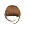 Bangs Toysww Clip en cheveux humains Real s Machine Remy 3 Clips Bang frange naturelle pièce 25g 230214