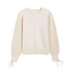 Women's Knits & Tees Autumn And Winter Fashion Temperament Round Neck Pullover Sweater Long Sleeve Solid Color Loose VersatileWo