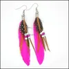 Dangle Chandelier Drop Earrings For Women Lovely Feather Mtiple Delivery Jewelry Dhcqt