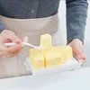 Depolama Şişeleri Tereyağı Yemek Kutusu Tutucu Tepsi Kapak ve Bıçak Peyniri Tahtası Sunucusu Cadon Şeffaf Plastik Konteyner Mutfak Araçları
