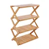 Camp Furniture CampingEquipmentPicnicSetPortableSolidWoodFolding Table Shelf Garden Picnic Tables Multifunctional StorageTableFrame