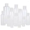 Bouteilles de stockage 50Pcs Plastique PET Flip Couvercle Lotion Clair Cosmétique Shampooing Échantillon Conteneur Liquide Bouteille Rechargeable Mini Voyage Remplir Flacon