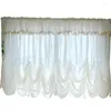 Curtain Country Pastoral Comes With Lace Edge Small Head Drawstring Water Wave Single-layer Gauze White