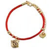 Link Bracelets Chain Lucky Monkey Charms Good Blessing For Women Girl Red String Beads Year Party Jewelry Gift