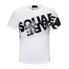 23SS NEW casual Heren T-Shirts Designer hiphop Poloshirt Letter Print korte mouw witte kraag zomer Polo's Tops Tee M-xxxl zwart D2 DSQ ICON GG dsquared D8055