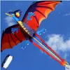 Kites 140x120cm 3D Dragon Kite Large Size Animal Kites Flying Outdoor Fun Toy For Adults Children With 100M Kite Line board 230213