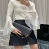 Designer bags womenbag wallet handbag lambskindouble cover shoulder crossbody bag lady luxury bags metal chain clutch fap totes bag thread purse fashion sixz 26cm