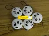 5PCS 4CM Jumbo Panda Squishy Charms Kawaii Buns Chleba Cell Telefon Key Tree wisienka z paskiem