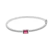 Bangle Design Moda Zircone cubico Multistrato Baguette Cz Bracciale polsino per gioielli regalo donna