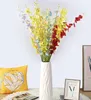 Decorative Flowers 1pc Lifelike Artificial Flower DIY 5-Branch Realistic Orchid Silk Cloth Pography Props Home Decor Accessories