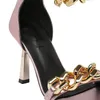 Sandálias Top Shoes Casual Sapatos mais recentes moda rosa Sandálias Patente Couro de couro