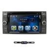 Lettore 2 Din Car DVD per Focus/Mondeo/Transit/C-MAX/Fiest Navigazione GPS 7 "Radio 1080P FM DAB Telecamera di controllo ruota in acciaio