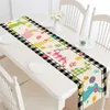 Easter Table Runner 30*182cm Linen Single Printed Spring Summer Seasonal Holiday Kitchen Dining Table Decoration