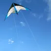Kites ao ar livre Fun Sports 48 72 polegadas Pipadas de dublê de linha dupla para adultos pwoer kite com alça e linha boa voando 230213