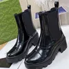 Novo designer de couro e botas de luxo femininas cano baixo biker plataforma salto alto tênis de inverno tamanho 35-42