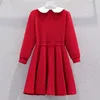 Abiti da ragazza Adolescenti per ragazze Vestiti per bambini Uniforme scolastica Manica lunga Abbigliamento per bambini Vestidos Costume 6 8 10 12 Y Anni 230214