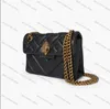 Kurt Geiger Kadın 2023 Moda Yeni Deri Küçük Kapaklı Çanta 20cm Altın Gümüş Zincir Crossbody Çanta Messenger Çanta G230215