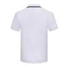 Designer heren poloshirt zwart en wit licht luxe korte mouw stiksels 100% katoen klassiek borduursel alfabet business casual revers mode slim fit3XL