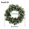 Dekorativa blommor 2023 Eucalyptus Artificial Garland Fake Plants Lavender Wreath Wedding Backdrop Wall Arch Decoartion Christmas Home Decor