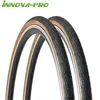 S Innova Pro Clipper 700x28c Lätt vägcykel 60TPI 700C Retro Brown Edge Travel Bicycle Out 28C Folding Tire 0213