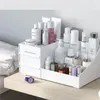 Boîtes de rangement organisateur de maquillage pour cosmétiques grande boîte de bureau en plastique bijoux vernis à ongles conteneur à la maison