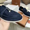 イタリアのデザイナーLoropiana Shoes LPシングルシューズスプリングローファーフロストオックスフォードローファーズブリティッシュスタイルの大きな靴デイリーカジュアルシューズ