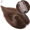 Synthetic s TESS Hair Topper 7x125cm Clip Natural 100 Human For Silk Base Clip In s 230214