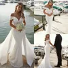 Party Dresses Spring Mermaid Wedding Dress With Detachable Train Off Shoulder Lace Appliques Bridal Gowns robes de Bride 230214