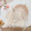 Meisjesjurken Geboren Girls Lace zomer schattig slijtage feestje trouwjurk babyvestido infantil prinses doopkleding 230214