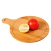 Chopping Blocks Round Wooden Cutting Board Kitchen Cutting Board Bamboo Solid Wood Food Board Pizza Bread Fruit Can Hang