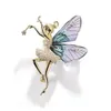 Angel Inlaid Zircon Brooch Alloy Rhinestone Sequin Corsage for Women Jewelry Gifts Gift GC1909