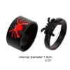 Cluster anneaux 2 pièces / set Personnalize Promise Couple Couple de bague de fiançailles Bands de mariage pour lui et son whitecluster noir ELOI22